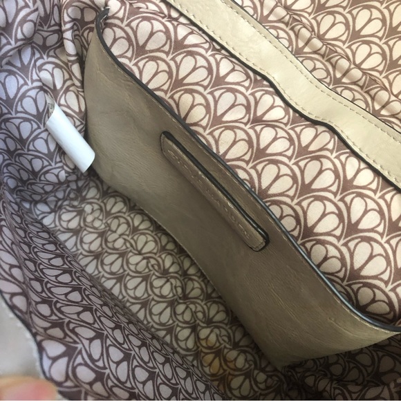 Steve Madden Nude Front Fringe Tassel Crossbody Saddle Bag - Picture 12 of 16